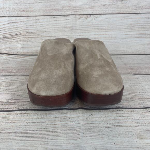 Chocolat Blu Vanessa Womens Sz 6 Platform Mules Taupe Gray - Picture 3 of 10